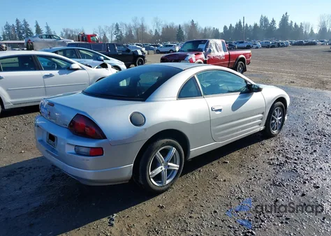 2000 Mitsubishi Eclipse Gs z USA, uszkodzony, nr VIN 4A3AC44G9YE104833